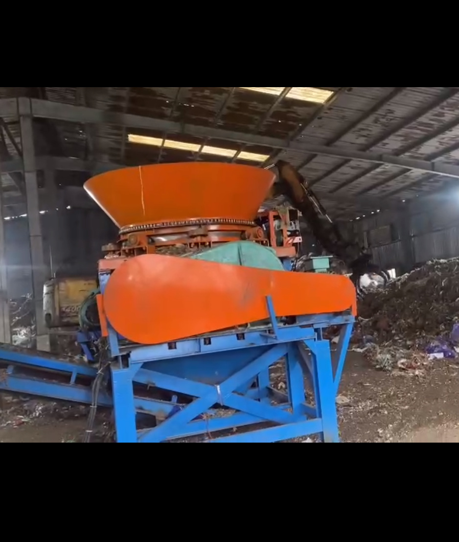 Dây truyền nghiền cắt rác công nghiệp